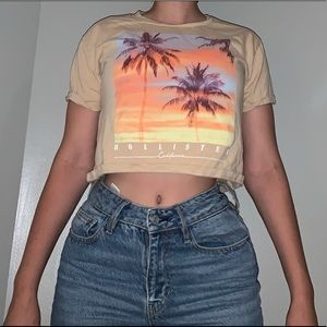 Hollister sunset crop top
